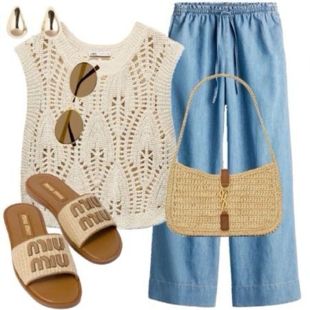 خانم ها با صندل چه شلواری بپوشند