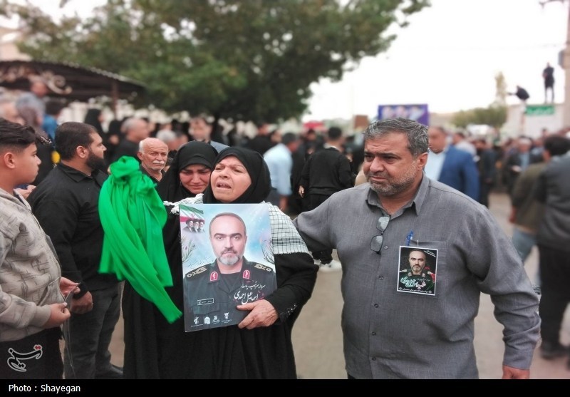 تشییع باشکوه 4 شهید حملات آمریکایی ـ صهیونی در دشتستان + تصاویر حمله اسرائیل به ایران , اخبار دشتستان , شهید ,