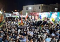 اجتماع باشکوه مردم گناوه با حضور خادمان رضوی