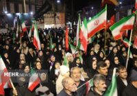 اجتماع پرشور مردم خلخال در شب پنجاه و پنجم