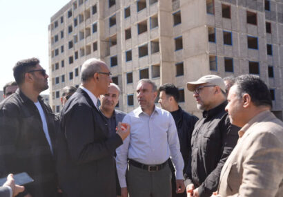 بازدید استاندار کرمانشاه از روند ساخت مسکن سراج