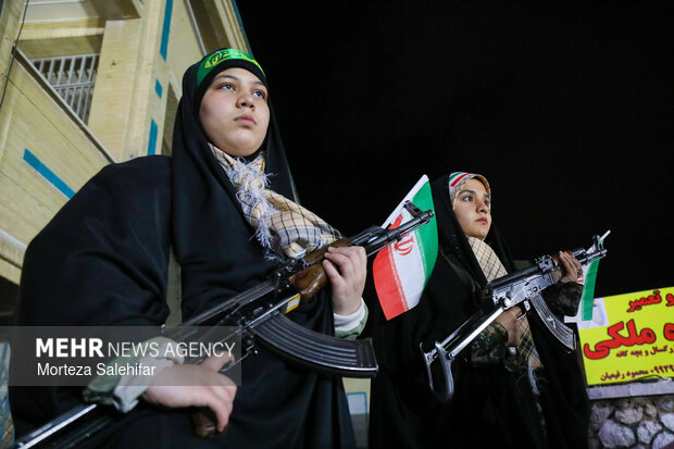 برگزاری رزمایش دختران جان‌فدای ایران در آران و بیدگل