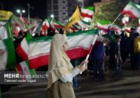 تجمع مردم قزوین در پنجاه و پنجمین شب ایستادگی