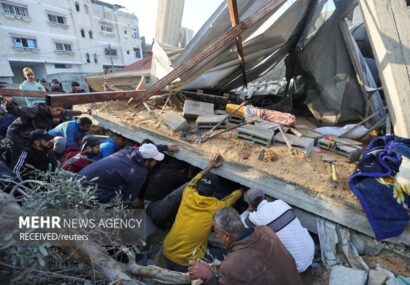 حمله هوایی رژیم اسرائیل به شمال غزه، ۵ شهید برجای گذاشت