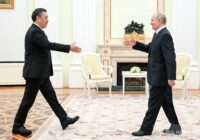 دیدار رؤسای جمهور روسیه و قرقیزستان در مسکو