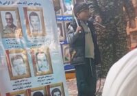 رجزخوانی کودک قروه‌ای در تجمع شبانه