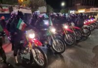 رژه موتوری بسیجیان در قوچان