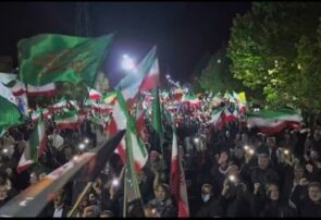 شعار امشب مردم: «سپاه صاحب زمان، دست خدا یارتان»