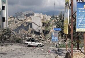 ویرانی‌های گسترده ناشی از حملات وحشیانه صهیونیست‌ها علیه لبنان+ فیلم