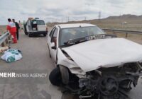 یک فوتی و ۳ مصدوم در تصادف زنجیره‌ای ‌محور مواصلاتی ایلام_مهران