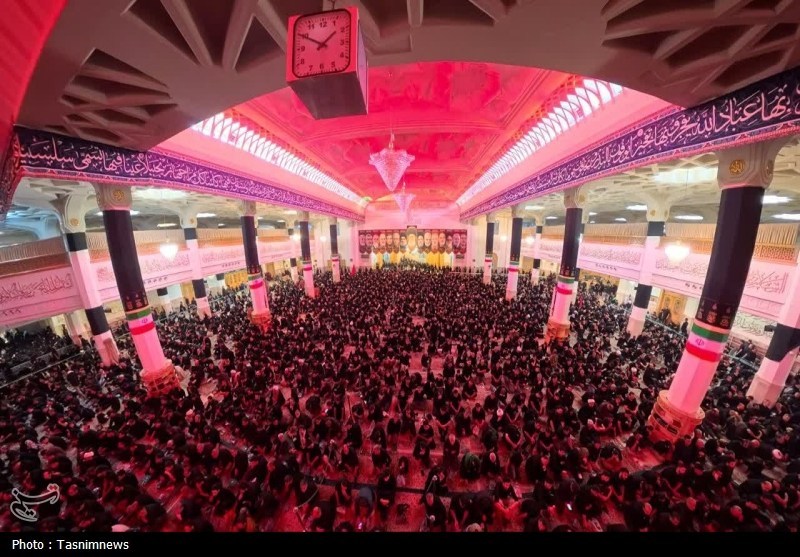 قم در روز عاشورا؛ از عزای سیدالشهدا(ع) تا تجدید بیعت با ولایت + عکس ماه محرم , حسینیه تسنیم , عاشورا , اخبار قم ,