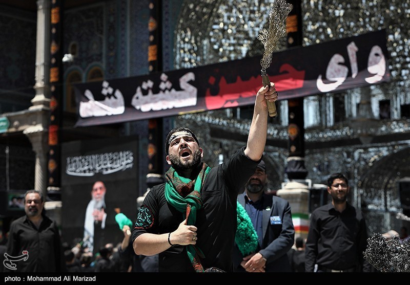 قم در روز عاشورا؛ از عزای سیدالشهدا(ع) تا تجدید بیعت با ولایت + عکس ماه محرم , حسینیه تسنیم , عاشورا , اخبار قم ,