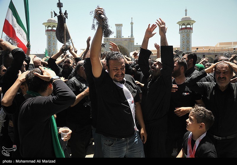 قم در روز عاشورا؛ از عزای سیدالشهدا(ع) تا تجدید بیعت با ولایت + عکس ماه محرم , حسینیه تسنیم , عاشورا , اخبار قم ,