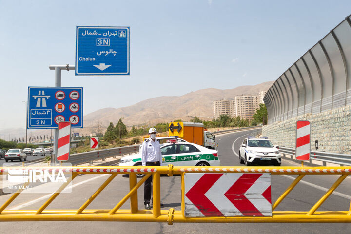 آزادراه تهران–شمال و جاده چالوس یکطرفه شد