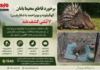 برخورد قاطع محیط‌بانان کهگیلویه و بویراحمد با شکارچیان؛ ۷ تشی کشف شد