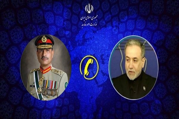گفتگوی تلفنی وزیر امور خارجه کشورمان و فرمانده ارتش پاکستان